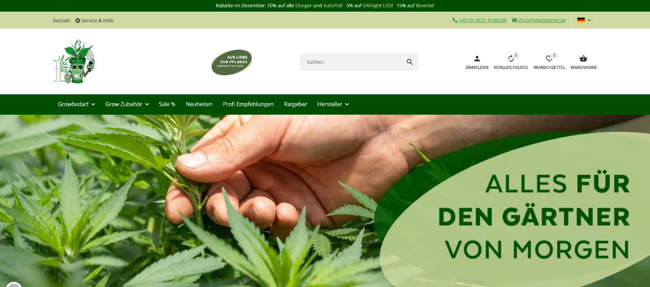 Grow Shop Bedarf Zubehör Grosshandel